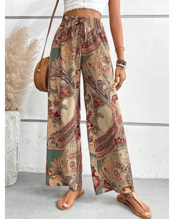 Elastic Band Casual Loose Ethnic Pants